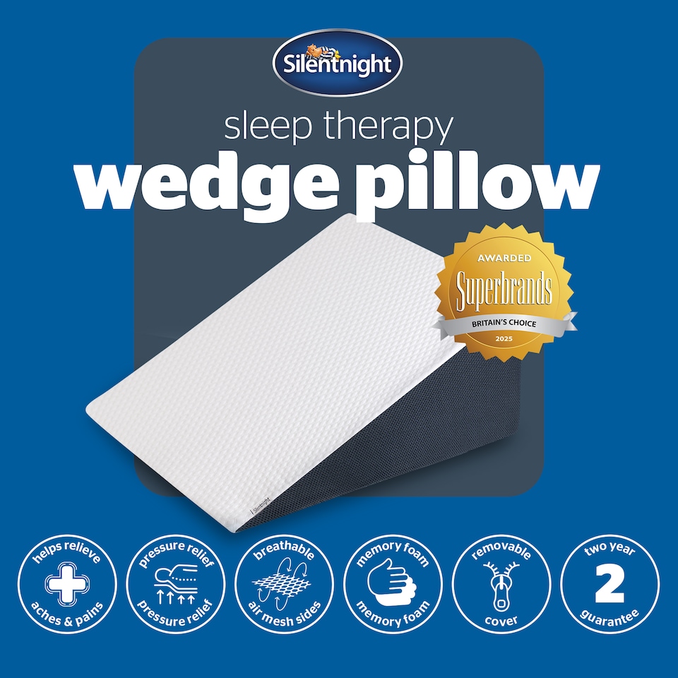 image 1 of Silentnight Sleep Therapy Wedge Pillow