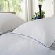 image 4 of 240 Thread Count 100% Cotton White Duvet Cover Set – Ridgeway Sateen Striped with Piped Detailing White | Super King