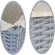 image 2 of Marco Paul Set of 3 Grey Storage Baskets Decorative Storage Boxes Wicker Basket Grey