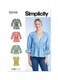 image 1 of Simplicity 9748 Paper Sewing Pattern – Women’s Top, Size U5 (16–18–20–22–24), Intermediate