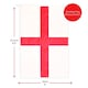 image 6 of Pack of 12 Large 5ft x 3ft England Flag & Bunting Red | One Size