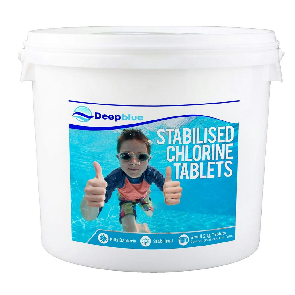 image 1 of Deep Blue Pro - Mini 20g STABILISED Chlorine Tablets 2.5kg SLOW RELEASE