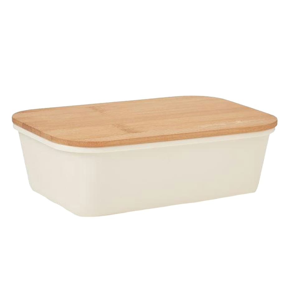 image 1 of MidOcean Thursday Bamboo 1L Lunch Box - Beige - One Size
