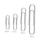 image 2 of Pack of 100 Round End Paper Clips 33mm