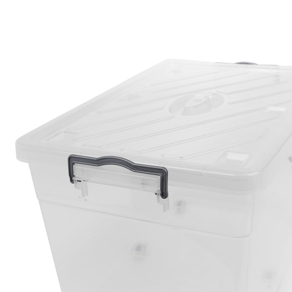 image 1 of 7-Section Extendable Plastic Cutlery Tray Organiser | Grey | 1