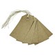 image 1 of Box of 1000 Brown Buff Strung Tags 70mm x 35mm