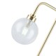 image 3 of First Choice Lighting Toner Satin Brass with Clear Glass Globe Table Lamp Bronze | Clear