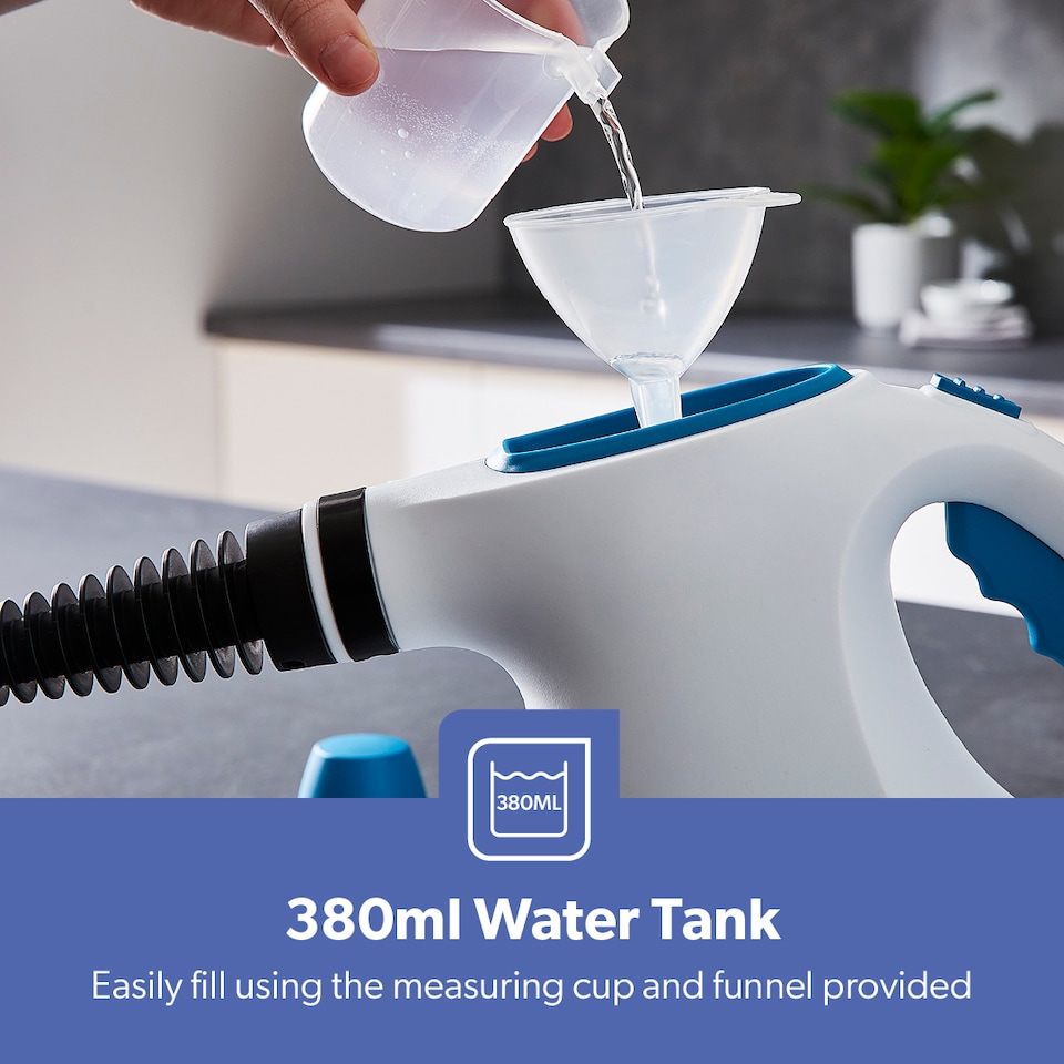 image 1 of GEEPAS Handheld Steam Cleaner Multipurpose, 1050W Motor - White