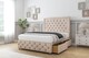 image 4 of Sloomy Vienna Sand Naples Divan Bed Base 2 Drawers Foot-End With 26 Inch Strutted Headboard & 12 Inch Matching Footboard | Cream | Sand | Double | 1