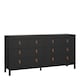 image 1 of Barcelona Double Dresser 4+4 Drawers in Matt Black