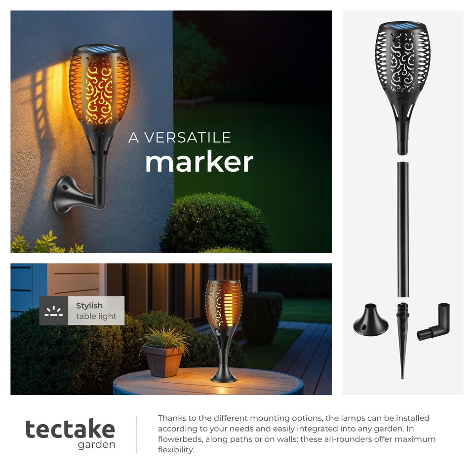 image 1 of Solar Garden Lights - set of 6, automatic on-off sensor, up to 8 hours use