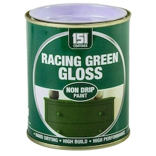 151 Non Drip All Colours Paint Tin Exterior Interior Hard Drying 300ml Green | Racing