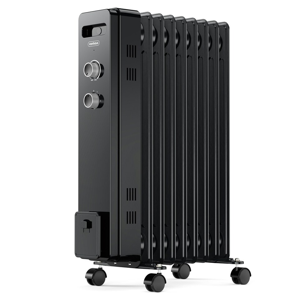 image 1 of VonHaus Oil Filled Radiator 9 Fin Portable Electric Heater