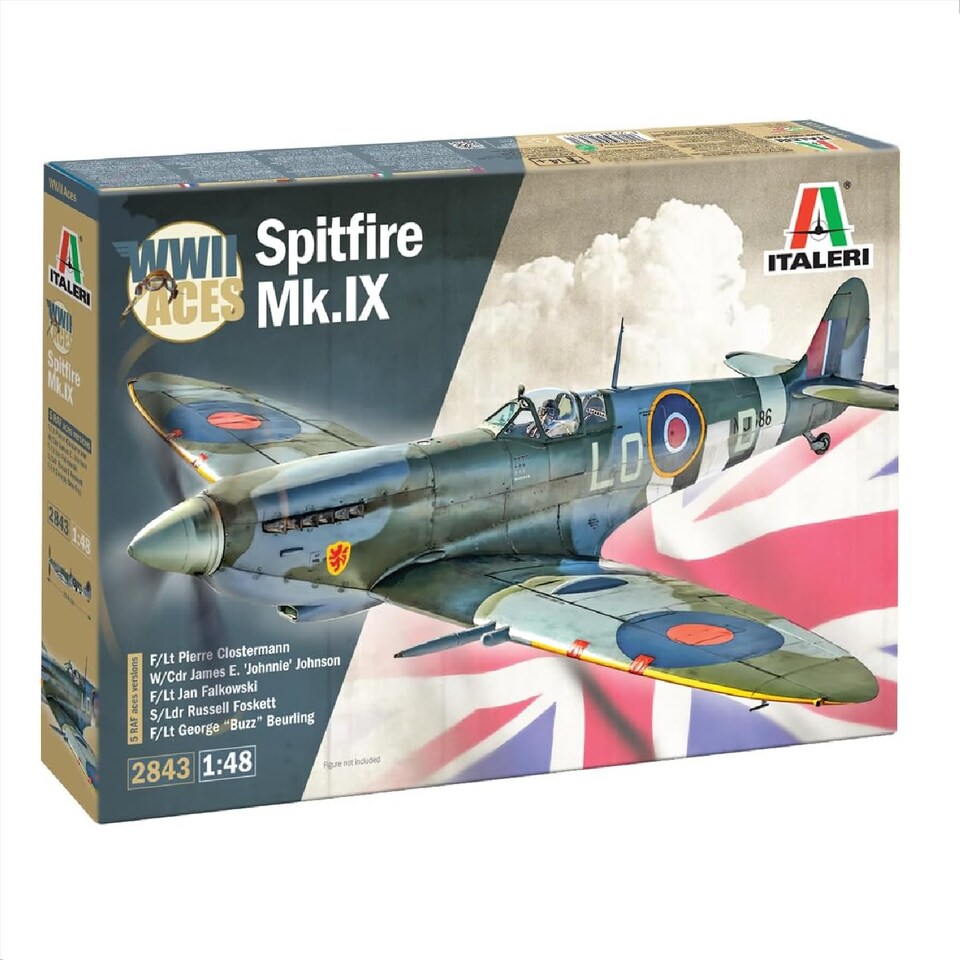 image 1 of Italeri Spitfire Mk.IX Aircraft Model Kit