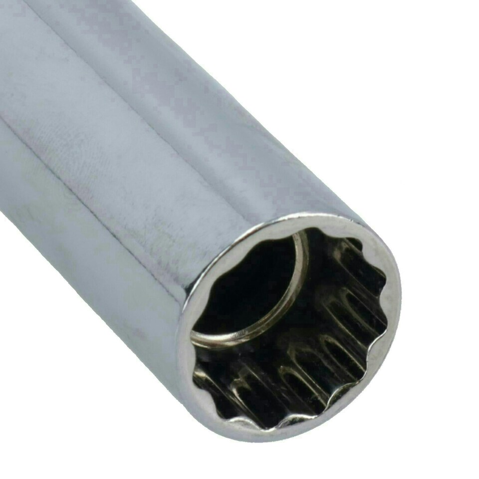 image 1 of 14mm Magnetic Thin Walled Spark Plug Sockets With 360 Degree Swivel 3pc