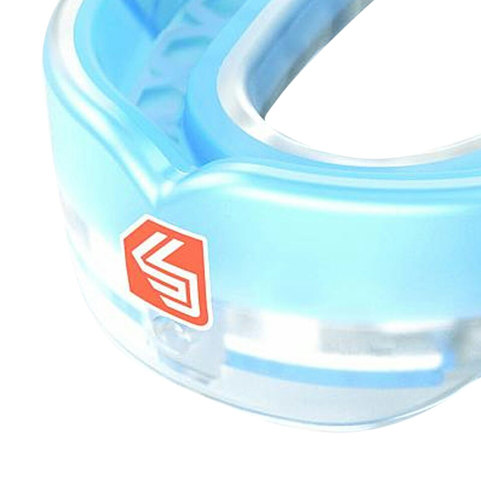 image 1 of Shock Doctor Childrens/Kids Max Power Gel Mouthguard - Blue/White - One Size
