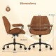 image 2 of COSTWAY Executive Office Chair Ergonomic Swivel Chair Brown