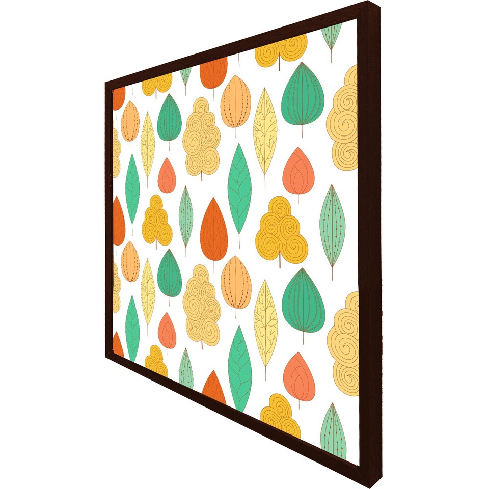 image 1 of Decorative leaves (Picture Frame) Brown | L