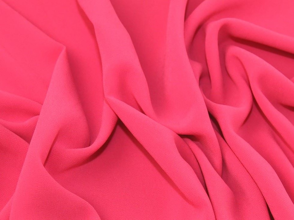 Pink Synergy Light Georgette Fabric for Dressmaking, 150cm / 59" Wide - per metre