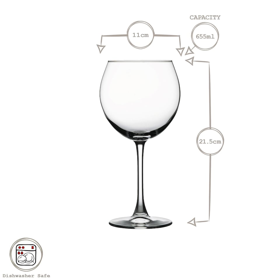 image 1 of Pasabache Enoteca Wine Glasses - 655ml - Pack of 4