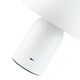 image 8 of Modern Rechargeable Mushroom Table Lamp in Mat White with Touch Dimmer Button | White | White | 1
