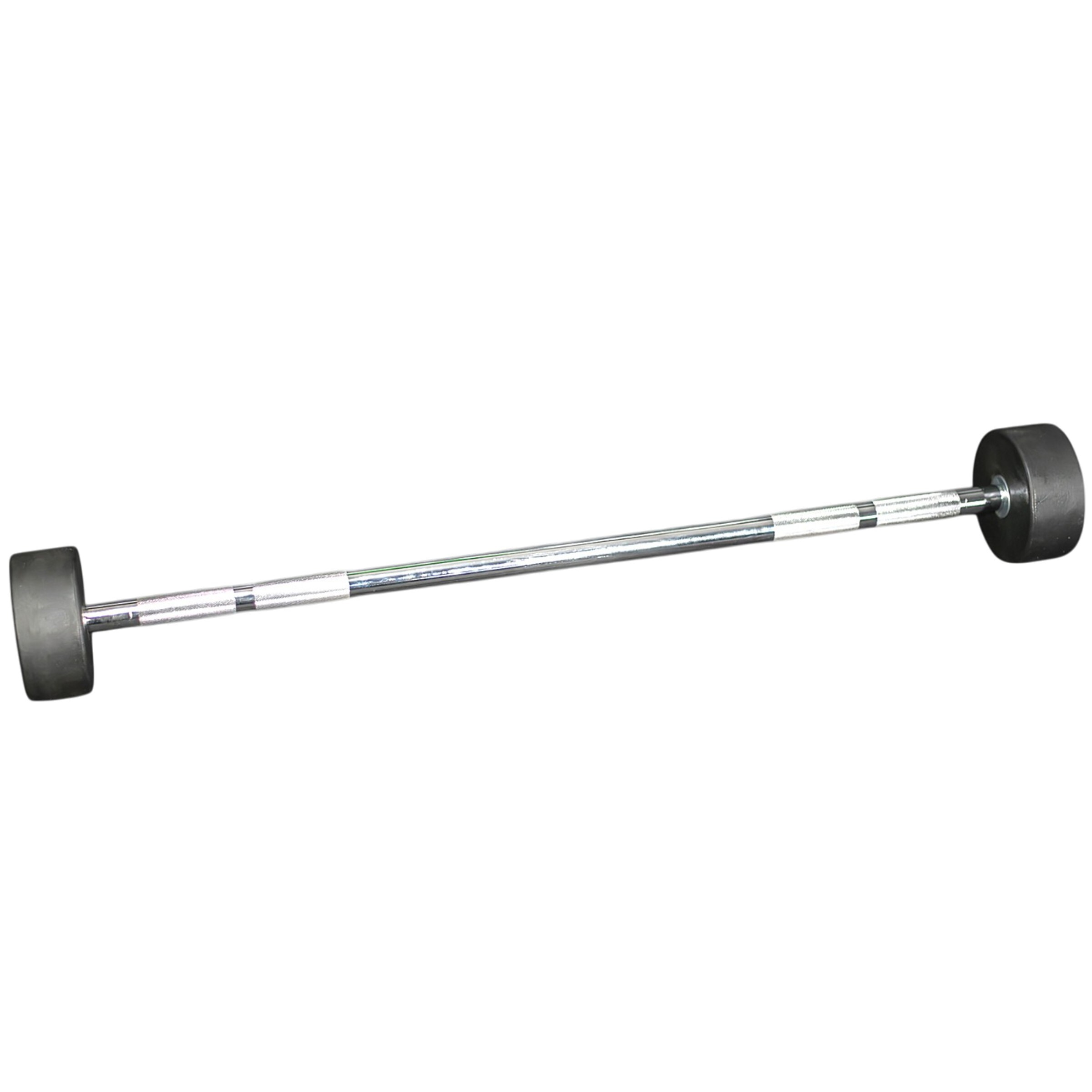 Modern Fitness 30kg Fixed Rubber Straight Barbell Professional