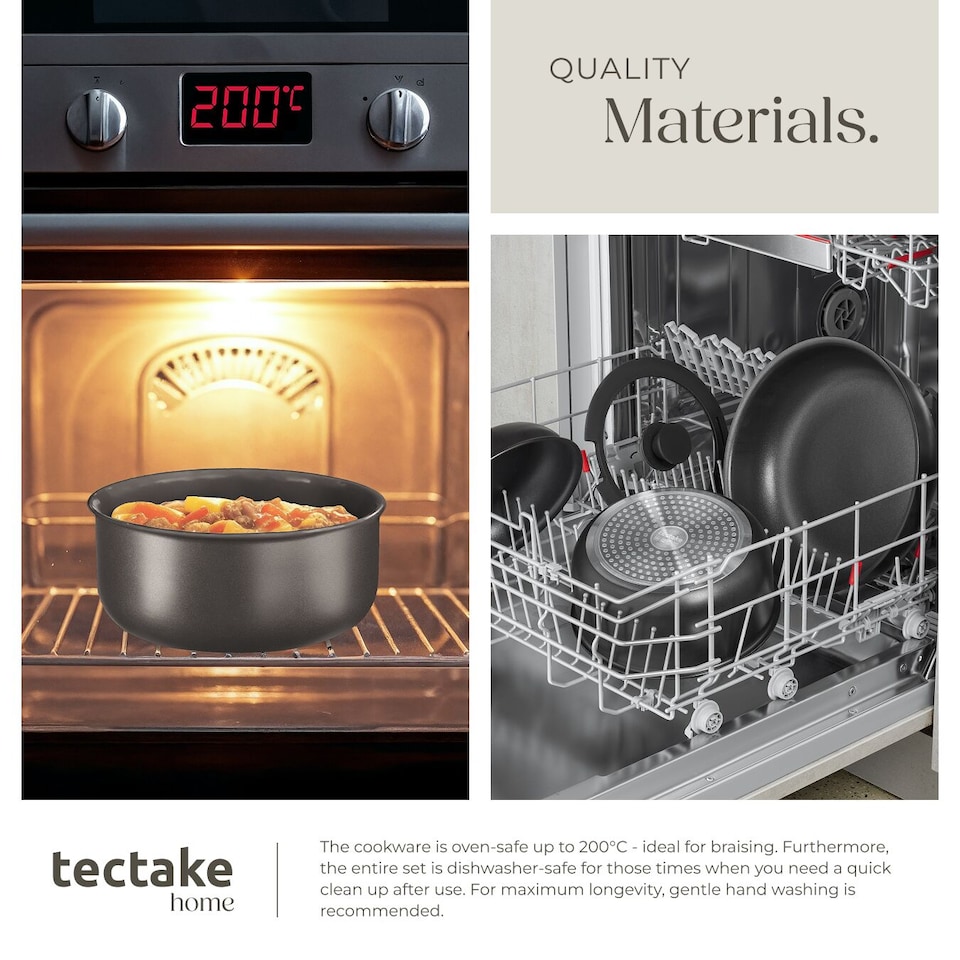 image 1 of Pot and Pan Set Parma17 Pcs including Lids, Utensils and Felt Protectors