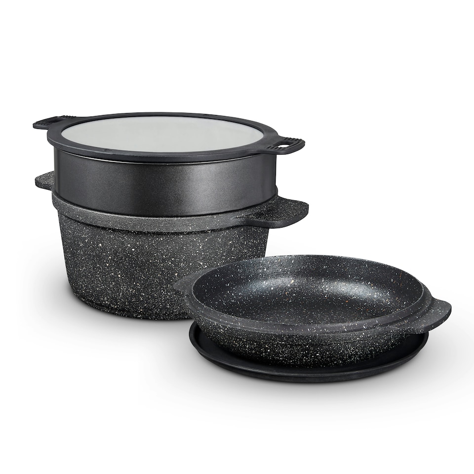image 1 of Tower T900190 24Cm Multi-Function Casserole Black