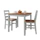 image 1 of Annika Bistro Table in White and Natural Pine Grey