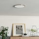 image 3 of EGLO Fueva 6 Silver Steel & Plastic LED CCT Technology Flush Ceiling Light Gold | Satin Nickel