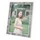 image 1 of Beautiful Grey Mother of Pearl 5 x 7 Picture Frame with Nickel Trim | Grey | 5" x 7"