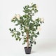 image 6 of Homescapes Peach Artificial Peony Tree in Black Pot, 100 cm Tall