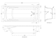 image 3 of Balterley Square SE Bath with Leg Set 1800x800 EL