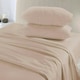 image 2 of Plain Dye Flannelette Latte Super King Duvet Cover Set