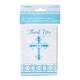 image 1 of Pack of 8 Blue Radiant Cross Thank You Notes