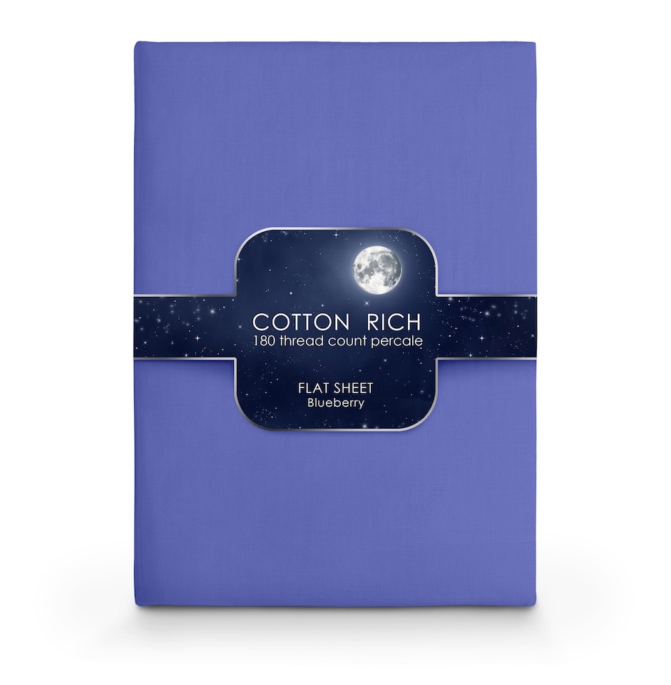 image 1 of Velosso Cotton Rich Pecale Plain Dyed Valance Sheet
