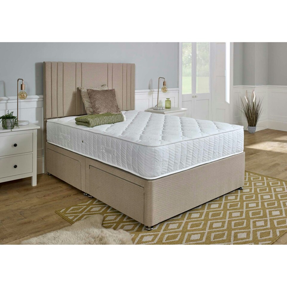 Vasco King 1000 Pocket Medium Firm Mattress 25cm Double White | Double