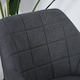 image 8 of HOMCOM 2 Pieces Dining Chair with Sponge Padding Metal Leg Home Office