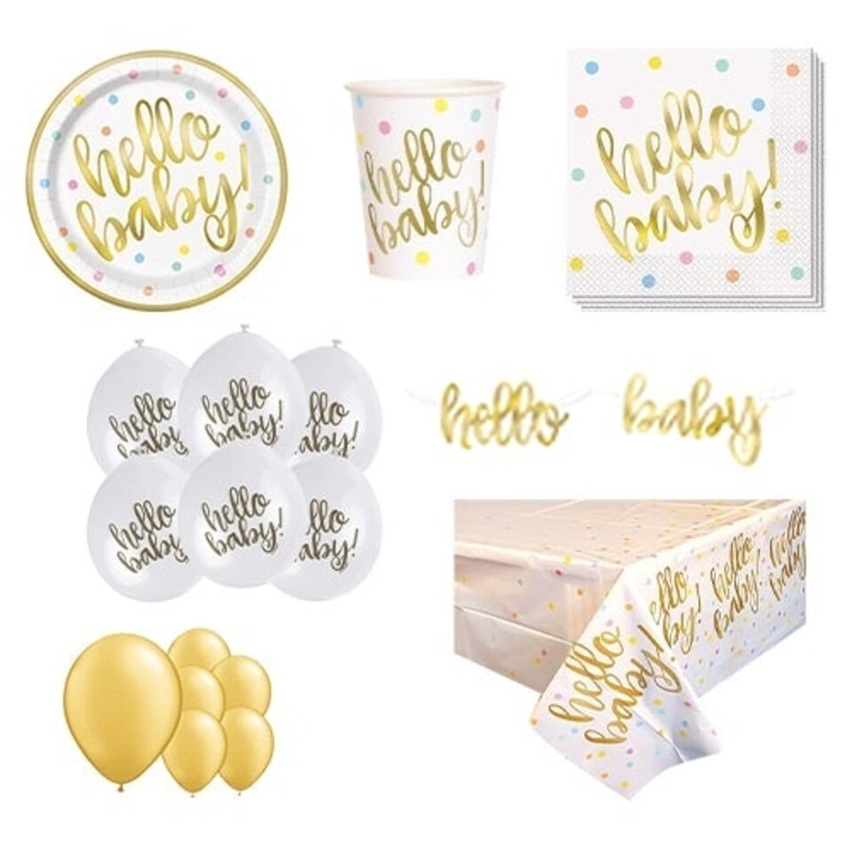 Hello Baby 16 Person Deluxe Party Pack