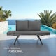image 8 of Garden Sofa Sintra - multi-functional, UV and weather resistant | Grey | grey | 61 x 157 x 89 cm | 1