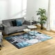 image 2 of HOMCOM Large Blue Area Rug, Geometric Carpet for Living Room Bedroom, 160x230cm