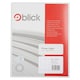 image 1 of Blick 4 Per Sheet 25 Sheets, 100mm x 139mm, Rectangular, White, 100 Labels