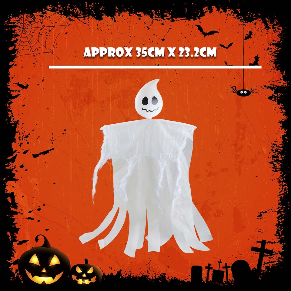 image 1 of vfm-estore Hanging Halloween Ghost Decoration for Party, Trick or Treat