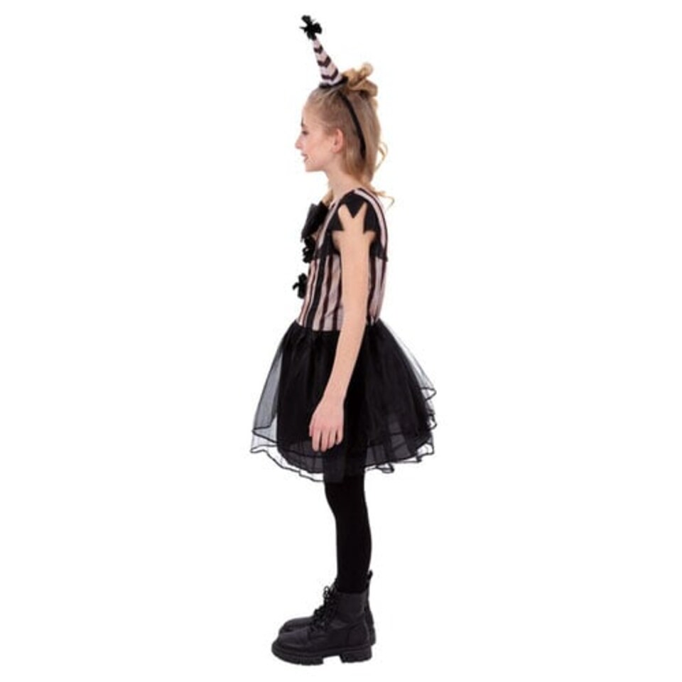image 1 of Dark Vintage Clown Girls Fancy Dress Costume Kids Small - Age 4-6