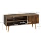 image 7 of HOMCOM TV Unit Cabinet for TVs up to 55Inches with Cupboard Shelves, Brown