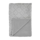 image 4 of Catherine Lansfield Cosy Diamond Faux Fur Soft Blanket Throw | Silver | Silver Grey