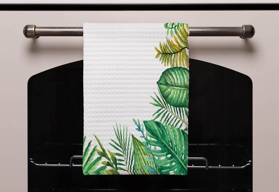 image 1 of Tropical Leaves (Kitchen Towel)