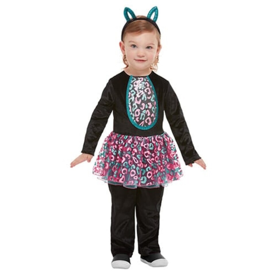 image 1 of Cute Cat Girls Fancy Dress Costume Toddler Age 1-2