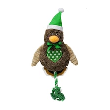 House Of Paws Turkey Christmas Rope Dog Toy - Brown/Green/White - One Size