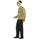 image 4 of Wheres Wally Mens Odlaw Costume Set | Black | Black/Yellow | L | 1
